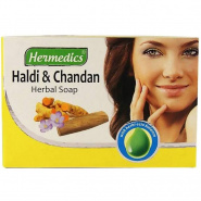 Hermedics soap with Haldi and Chandan with turmeric and sandal