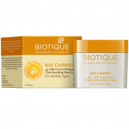 BIO CARROT 40+ SPF Sunscreen Ultra Soothing Face Cream For All Skin Types Biotique