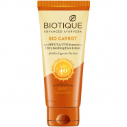 Bio Carrot Sun Screen Lotion 40 SPF for all Skin Types Biotique
