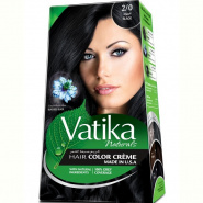 Hair Color Cream Black 2/0 Dabur Vatika 