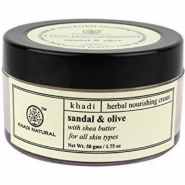 Khadi Herbal sandal & olive cream with Shea Butter