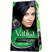 Vatika Hair Color Creme - 1/0 Blue Black
