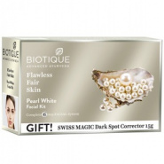 Pearl White Facial Kit With Pearl Bhasma For Fairer Complexion Biotique