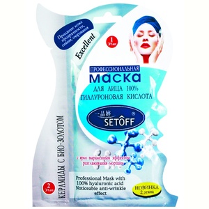 Mask+ceramides for face "Hyaluronic acid 100% "