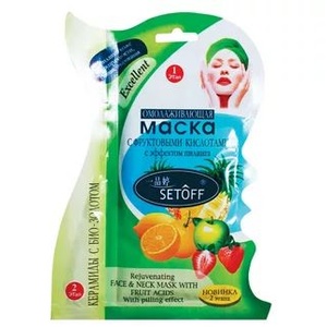 Mask fabric d / face Fruit acids, ceramides