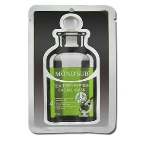 FABRIC MASK FOR FACE WITH TEA TREE EXTRACT AND PEPTIDES