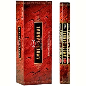 Amber-Sandal Incense Hex HEM 
