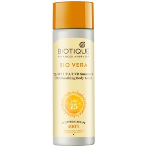 Bio Vera 75+SPF Sunscreen Ultra Soothing Body Lotion Biotique