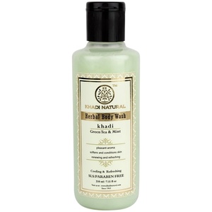 Green Tea & Mint herbal body wash Khadi