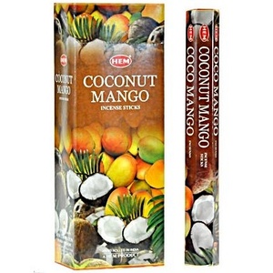 Coconut Mango  Incense Hex HEM