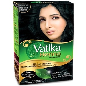 Henna Hair Colours - Natural Black 1.0 Vatika Dabur