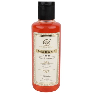 Orange and Lemongrass Herbal Body Wash Khadi