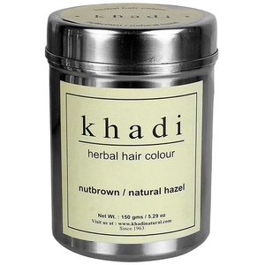 Herbal hair colour nutbrown natural hazel Khadi