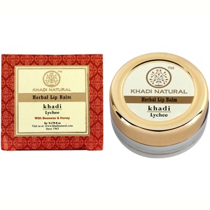 Herbal lip balm Lychee with beeswax & shea butter Khadi