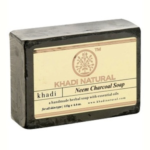 Herbal Neem Charcoal Soap Khadi