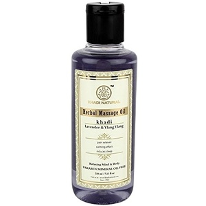 Lavender & Ylang Ylang herbal massage oil - paraben free Khadi