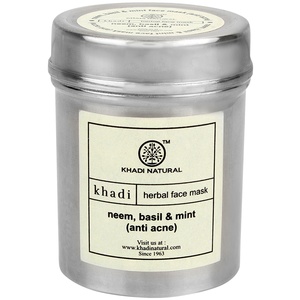 Neem, Basil & Mint herbal face mask anti acne Khadi