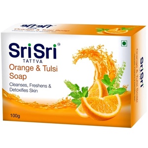 Orange & Tulasi Soap Sri Sri