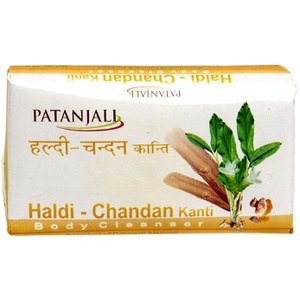 Мыло "Куркума и Сандал" для тела / PATANJALI HALDI CHANDAN KANTI BODY CLEANSER