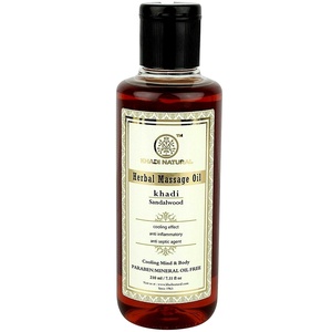 Sandalwood herbal massage oil Khadi Natural