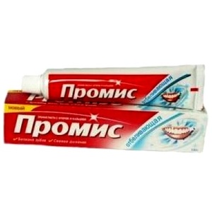 Зубная паста «Промис» отбеливающая, Дабур 